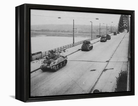 Tanks Cross Nijmegen Bridge-null-Framed Premier Image Canvas