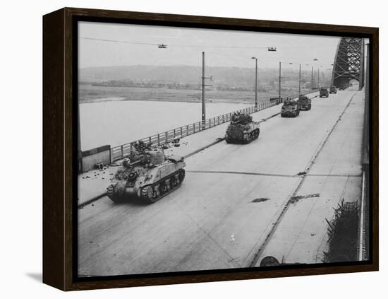 Tanks Cross Nijmegen Bridge-null-Framed Premier Image Canvas