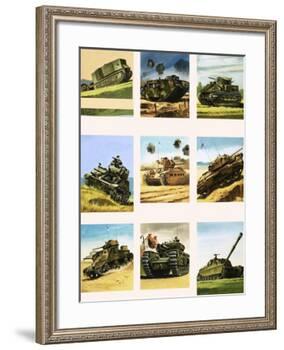 Tanks from the First and Second World Wars-Dan Escott-Framed Giclee Print