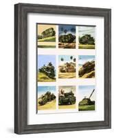Tanks from the First and Second World Wars-Dan Escott-Framed Giclee Print