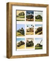 Tanks from the First and Second World Wars-Dan Escott-Framed Giclee Print