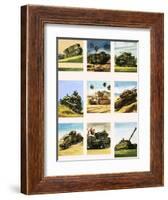Tanks from the First and Second World Wars-Dan Escott-Framed Giclee Print
