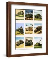 Tanks from the First and Second World Wars-Dan Escott-Framed Giclee Print