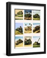 Tanks from the First and Second World Wars-Dan Escott-Framed Giclee Print
