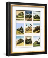 Tanks from the First and Second World Wars-Dan Escott-Framed Giclee Print