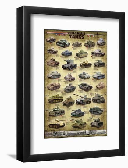 Tanks of WWII-null-Framed Art Print