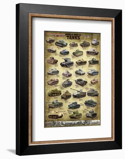 Tanks of WWII-null-Framed Art Print