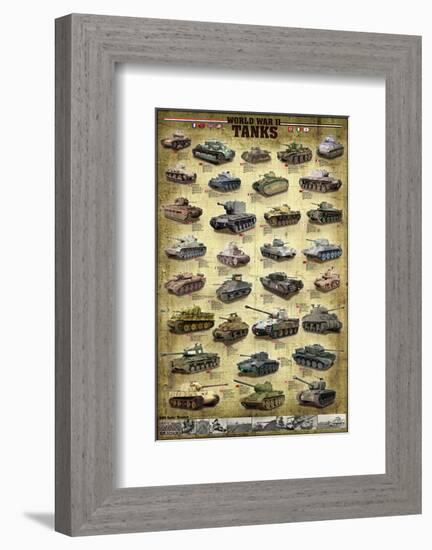 Tanks of WWII-null-Framed Art Print