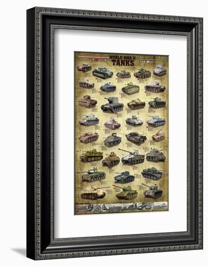 Tanks of WWII-null-Framed Art Print