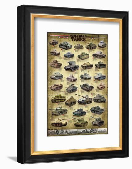 Tanks of WWII-null-Framed Art Print