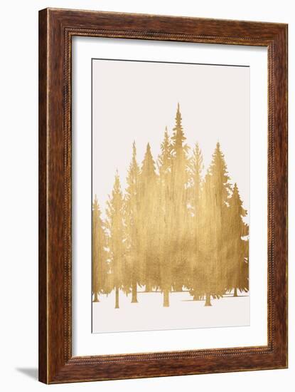 Tannenwald (Gold)-Kubistika-Framed Giclee Print