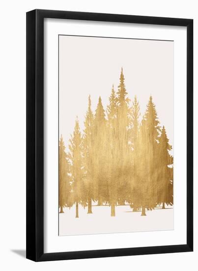 Tannenwald (Gold)-Kubistika-Framed Giclee Print