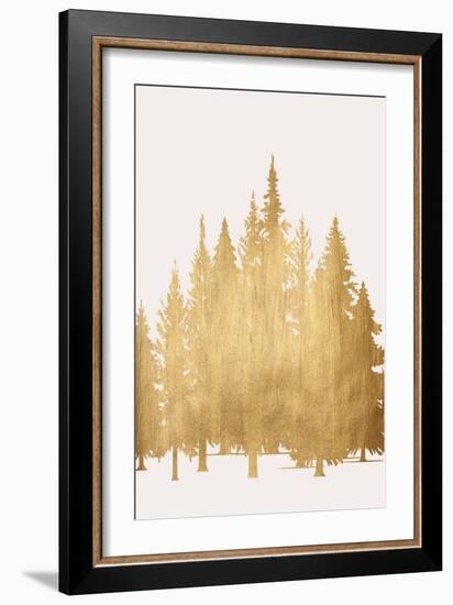 Tannenwald (Gold)-Kubistika-Framed Giclee Print