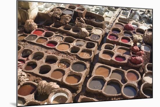 Tannery, Fes, Morocco-Natalie Tepper-Mounted Photo