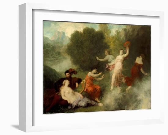 Tannhäuser on the Venusberg, 1864-Ignace Henri Jean Fantin-Latour-Framed Giclee Print