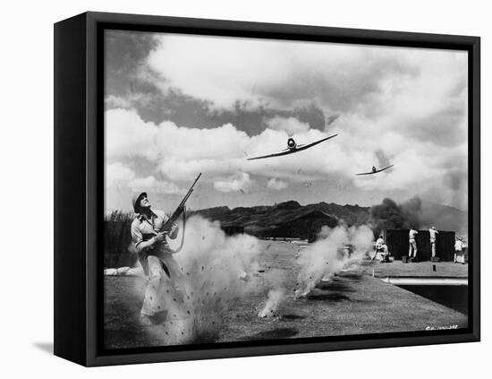 Tant qu'il y aura des hommes From Here to Eternity by FredZinnemann with Burt Lancaster, 1953 (b/w -null-Framed Stretched Canvas
