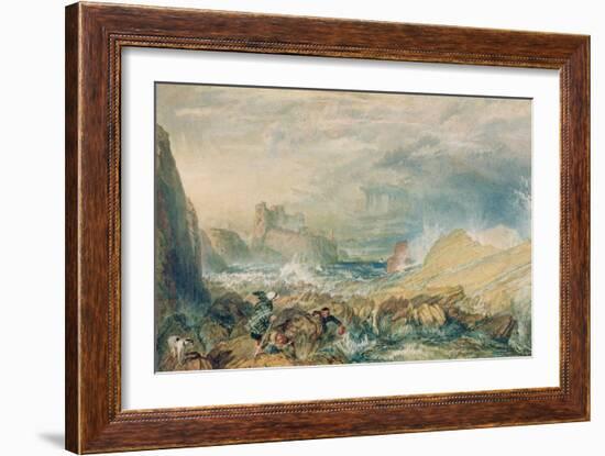 Tantallon Castle, 1821-J. M. W. Turner-Framed Giclee Print