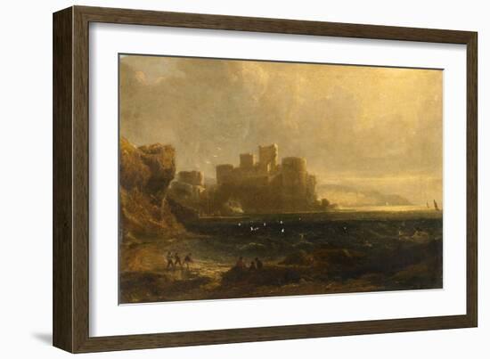 Tantallon Castle, 1837 (Oil on Canvas)-John Thomson-Framed Giclee Print