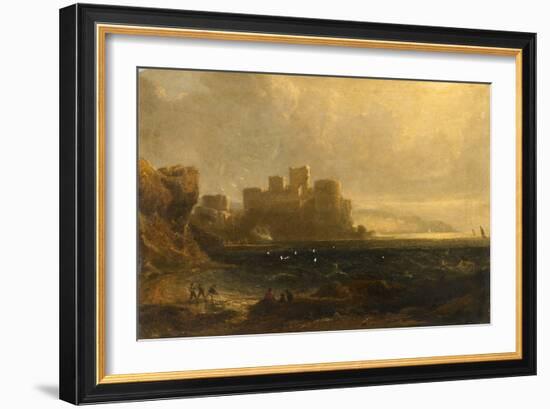 Tantallon Castle, 1837 (Oil on Canvas)-John Thomson-Framed Giclee Print