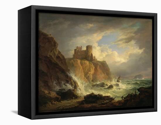 Tantallon Castle with the Bass Rock, C.1816-Alexander Nasmyth-Framed Premier Image Canvas