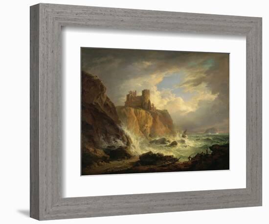 Tantallon Castle with the Bass Rock, C.1816-Alexander Nasmyth-Framed Giclee Print