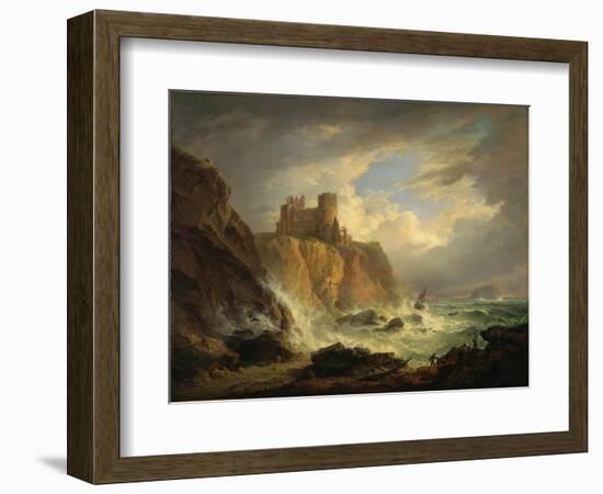 Tantallon Castle with the Bass Rock, C.1816-Alexander Nasmyth-Framed Giclee Print