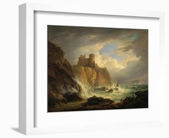 Tantallon Castle with the Bass Rock, C.1816-Alexander Nasmyth-Framed Giclee Print