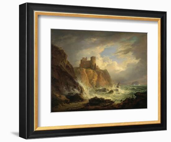 Tantallon Castle with the Bass Rock, C.1816-Alexander Nasmyth-Framed Giclee Print