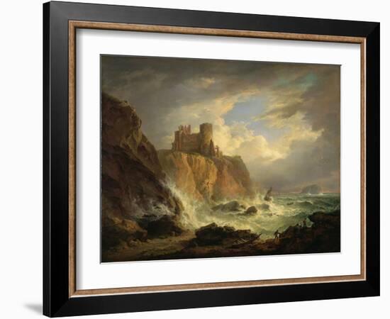 Tantallon Castle with the Bass Rock, C.1816-Alexander Nasmyth-Framed Giclee Print