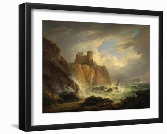 Tantallon Castle with the Bass Rock, C.1816-Alexander Nasmyth-Framed Giclee Print