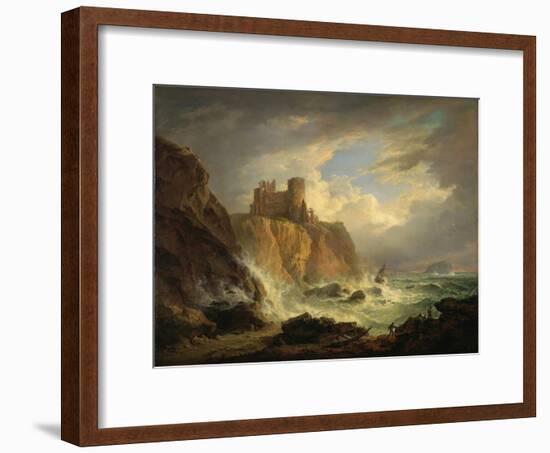 Tantallon Castle with the Bass Rock, C.1816-Alexander Nasmyth-Framed Giclee Print