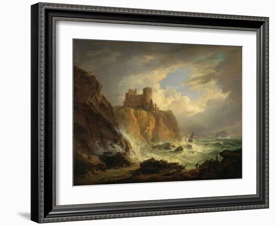 Tantallon Castle with the Bass Rock, C.1816-Alexander Nasmyth-Framed Giclee Print