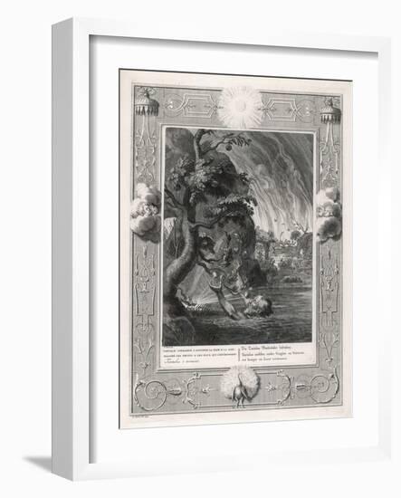 Tantalus is Tortured by Being Tantalised for Ever with Fruit Just out of His Reach-Bernard Picart-Framed Art Print