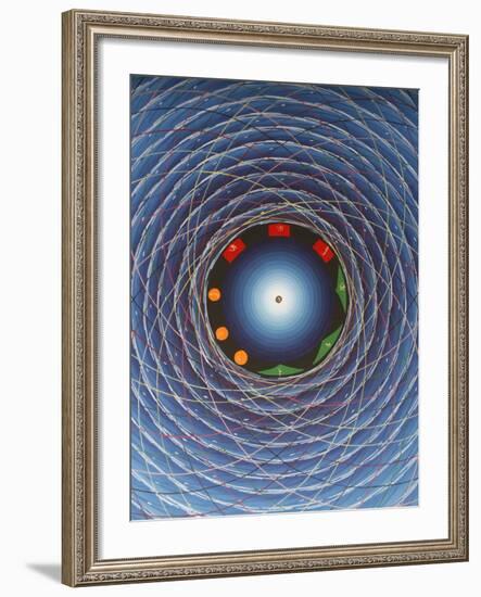 Tantric Cosmic Eye, Kathmandu, Nepal, Asia-Godong-Framed Photographic Print