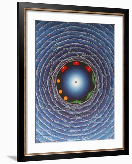 Tantric Cosmic Eye, Kathmandu, Nepal, Asia-Godong-Framed Photographic Print