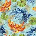 Watercolor Asian Goldfishes-tanycya-Art Print