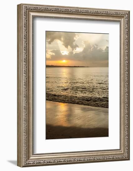 Tanzania. Lake Victoria beach sunset at Tembo Beach.-Alison Jones-Framed Photographic Print