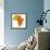 Tanzania on Actual Map of Africa-michal812-Framed Premium Giclee Print displayed on a wall