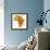 Tanzania on Actual Map of Africa-michal812-Framed Premium Giclee Print displayed on a wall