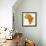 Tanzania on Actual Map of Africa-michal812-Framed Premium Giclee Print displayed on a wall