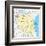 Tanzania Political Map-Peter Hermes Furian-Framed Art Print