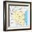 Tanzania Political Map-Peter Hermes Furian-Framed Art Print