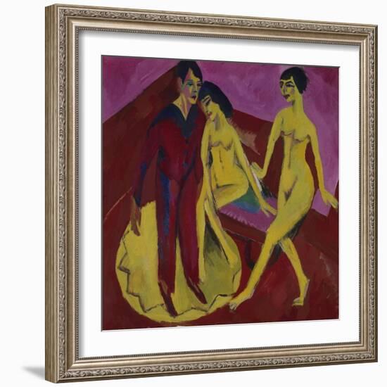 Tanzschule, 1914-Ernst Ludwig Kirchner-Framed Giclee Print