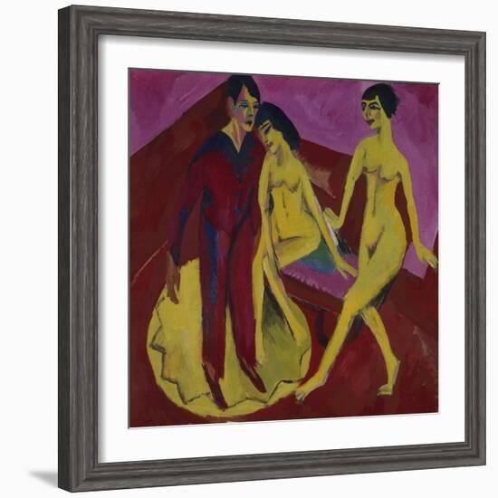 Tanzschule, 1914-Ernst Ludwig Kirchner-Framed Giclee Print