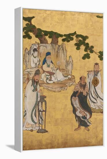 Taoist Immortals, C.1647-Kano Sansetsu-Framed Premier Image Canvas