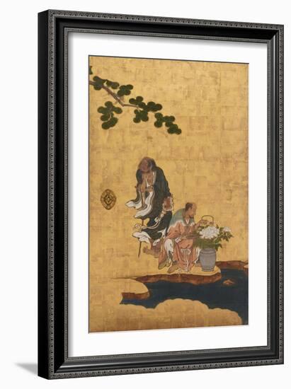 Taoist Immortals, C.1647-Kano Sansetsu-Framed Giclee Print