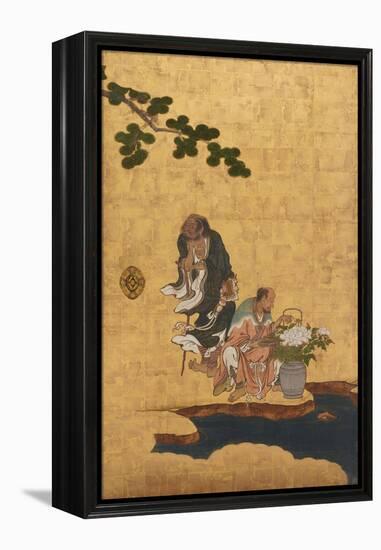 Taoist Immortals, C.1647-Kano Sansetsu-Framed Premier Image Canvas