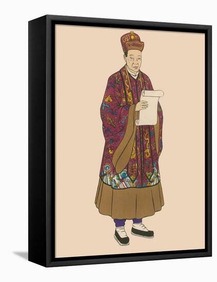 Taoist Priest-Science Source-Framed Premier Image Canvas