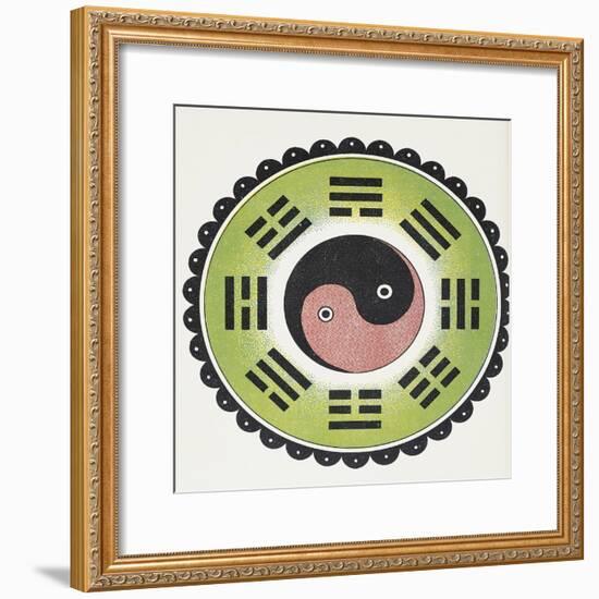 Taoist Symbol of Yin and Yang-null-Framed Giclee Print