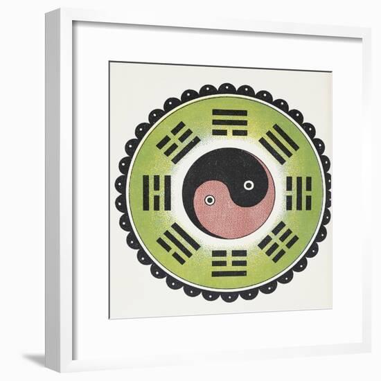 Taoist Symbol of Yin and Yang-null-Framed Giclee Print